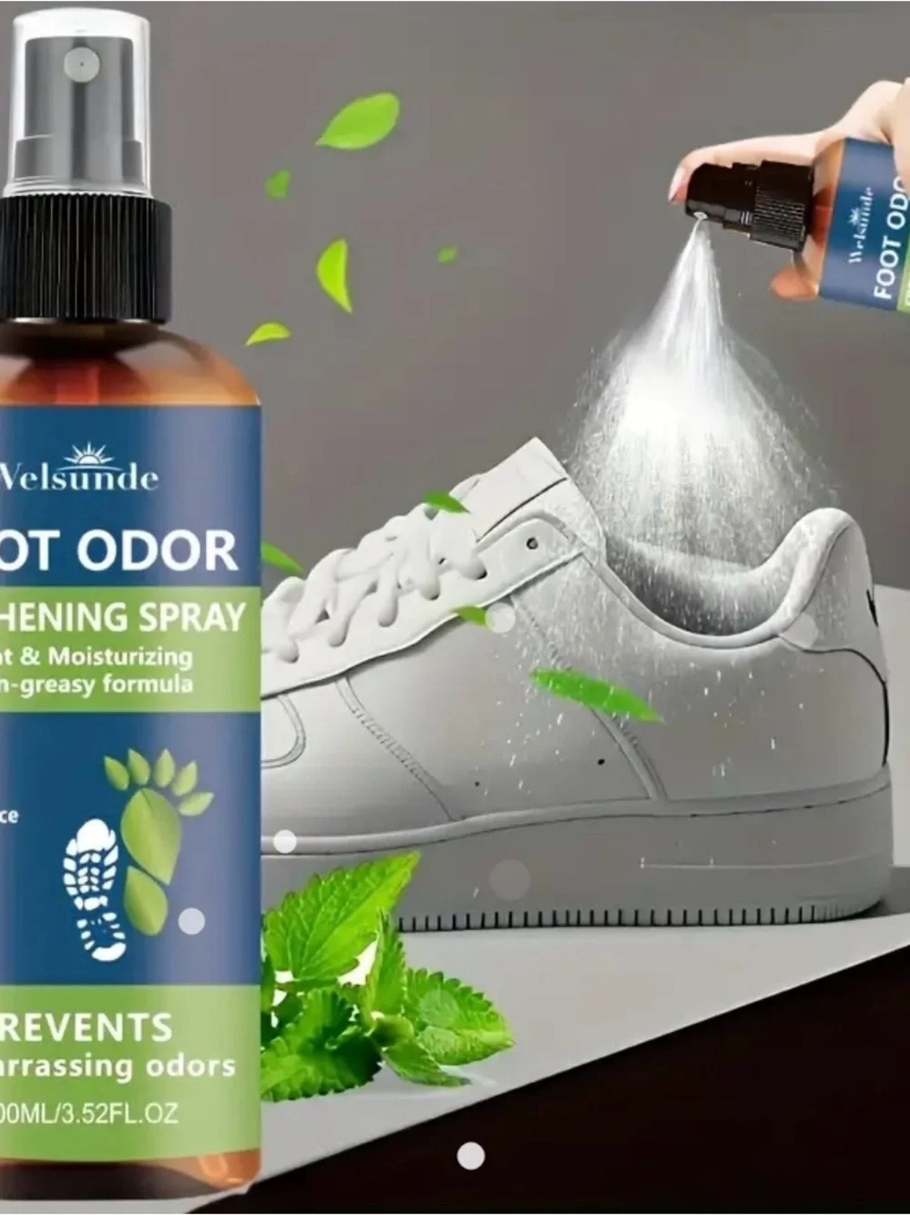 Foot Odor Freshening Spray - Green